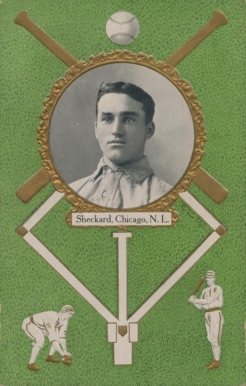 1908 Rose Company Postcards Jimmy Sheckard # Baseball Card