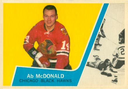 1963 Topps Ab McDonald #37 Hockey Card
