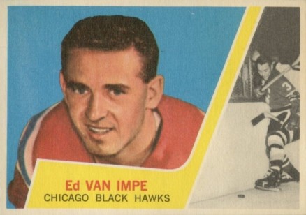1963 Topps Ed Van Impe #30 Hockey Card