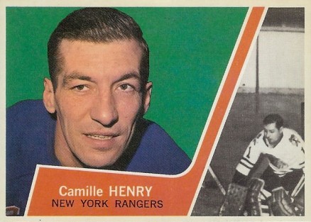 1963 Topps Camille Henry #56 Hockey Card