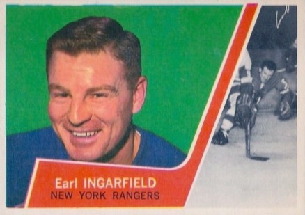 1963 Topps Earl Ingarfield #55 Hockey Card