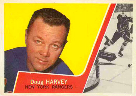 1963 Topps Doug Harvey #47 Hockey Card