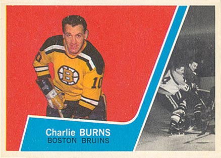 1963 Topps Charlie Burns #9 Hockey Card