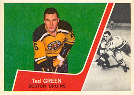 1963 Topps Ted Green #7 Hockey Card