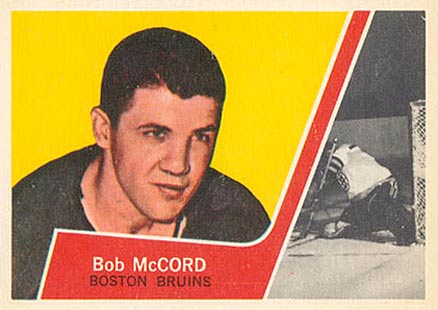 1963 Topps Bob McCord #6 Hockey Card