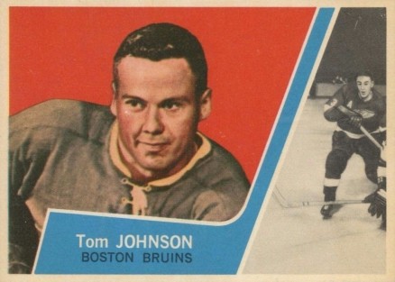 1963 Topps Tom Johnson #4 Hockey Card