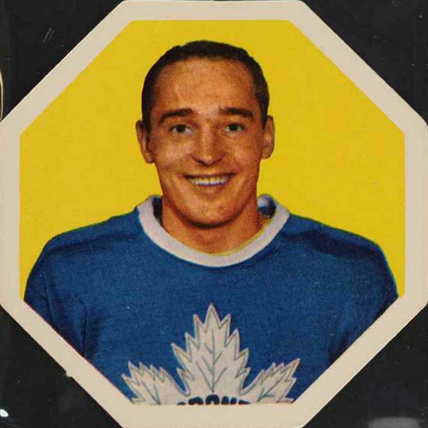 1963 York Peanut Butter White Backs Frank Mahovlich #5 Hockey Card