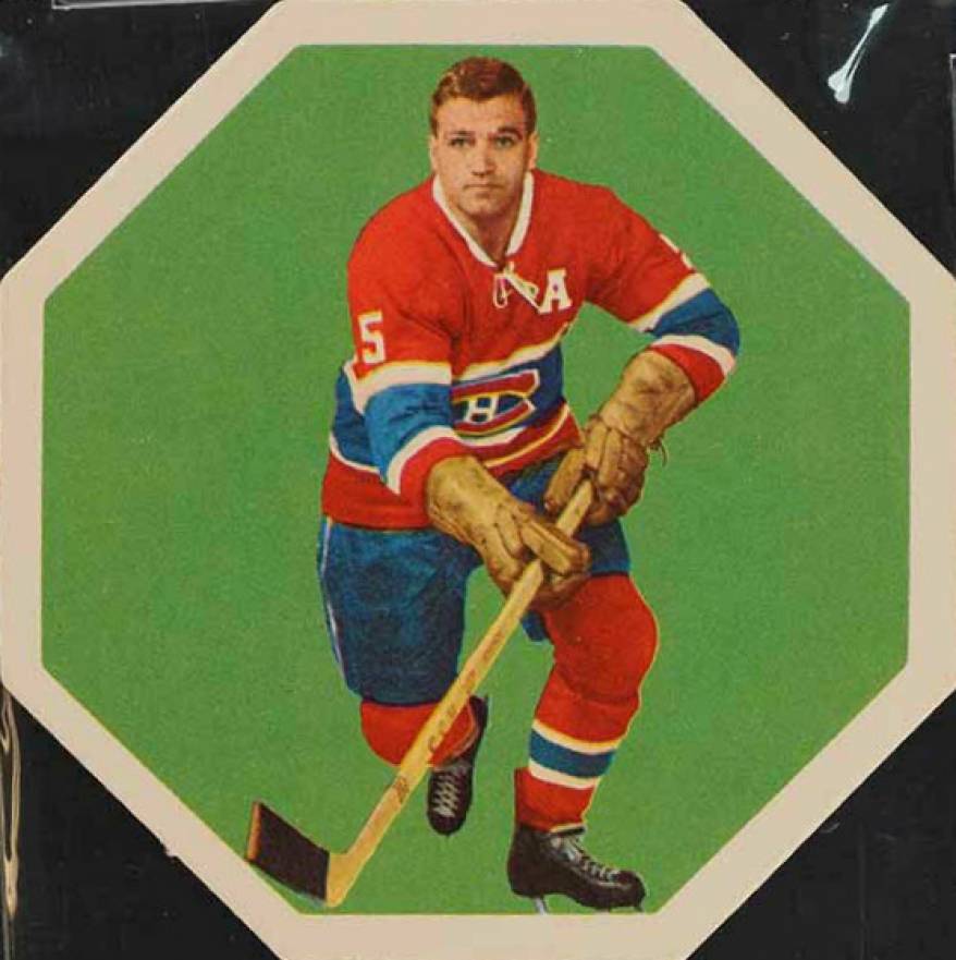 1963 York Peanut Butter White Backs Bernie Geoffrion #20 Hockey Card