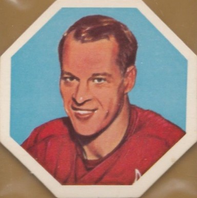1963 York Peanut Butter White Backs Gordie Howe #45 Hockey Card