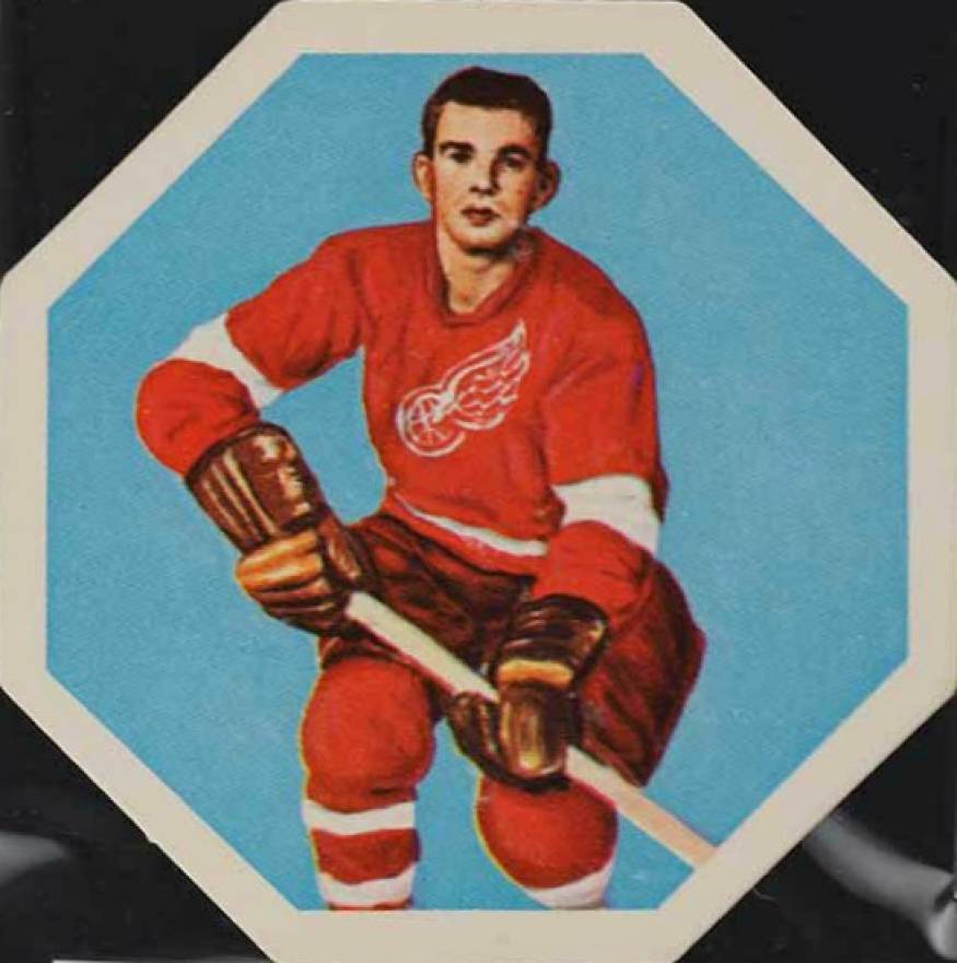 1963 York Peanut Butter White Backs Ted Hampson #52 Hockey Card