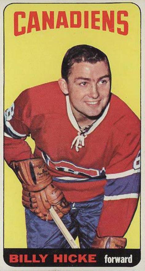1964 Topps Hockey Bill Hicke #98 Hockey Card