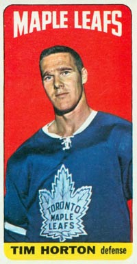1964 Topps Hockey Tim Horton #102 Hockey Card