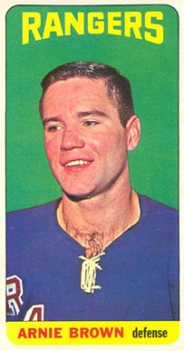1964 Topps Hockey Arnie Brown #34 Hockey Card