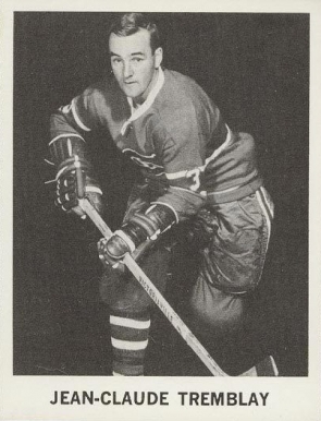 1965 Coca-Cola Jean-Claude Tremblay Montreal Canadiens # Hockey Card