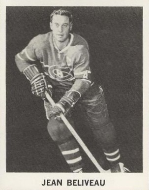 1965 Coca-Cola Jean Beliveau Montreal Canadiens # Hockey Card