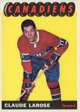 1965 Topps Claude Larose #75 Hockey Card