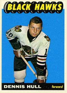 1967 Topps # 56 Dennis Hull Chicago Blackhawks PSA PSA 8.00 Blackhawks Hockey Card 