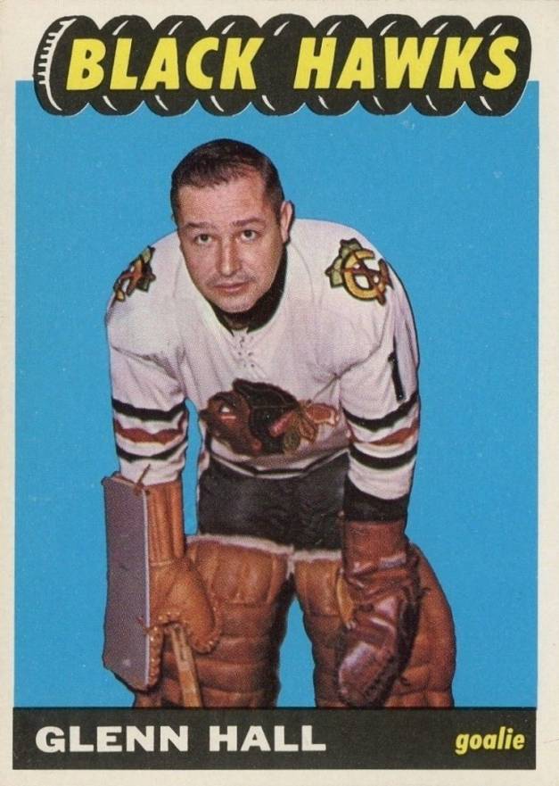 1965 Topps Glenn Hall #55 Hockey Card