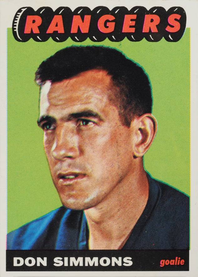 1965 Topps Don Simmons #88 Hockey Card