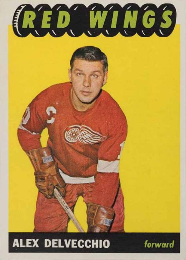 1965 Topps Alex Delvecchio #47 Hockey Card