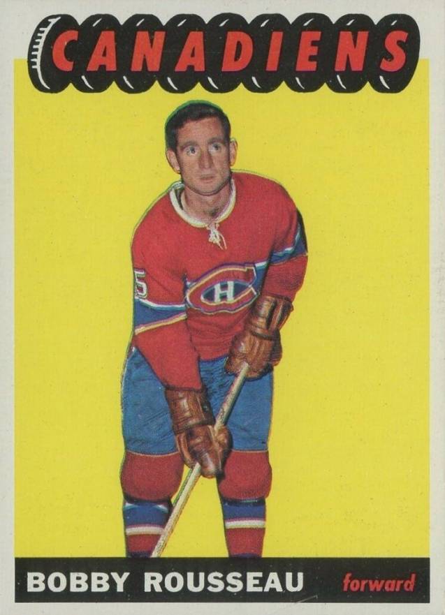 1965 Topps Bobby Rousseau #70 Hockey Card