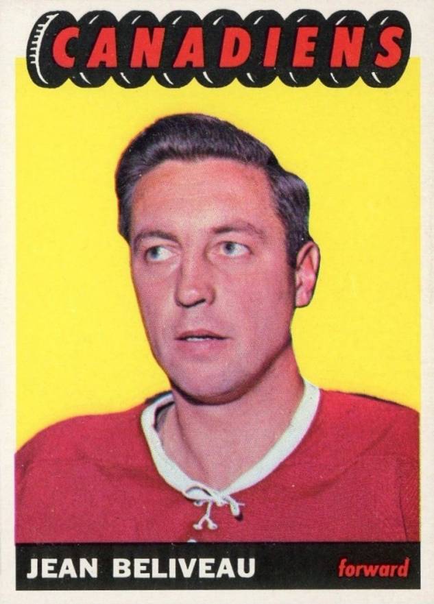 1965 Topps Jean Beliveau #6 Hockey Card