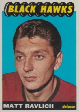 1965 Topps Matt Ravlich #115 Hockey Card