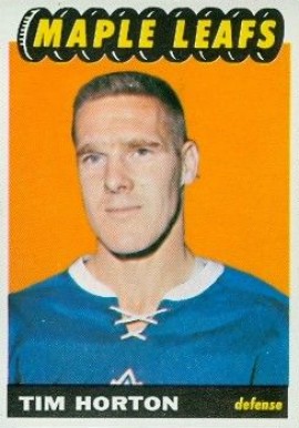 1965 Topps Tim Horton #79 Hockey Card