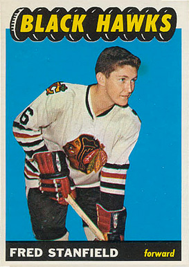 1965 Topps Fred Stanfield #63 Hockey Card