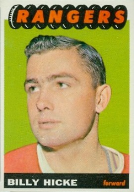 1965 Topps Bill Hicke #30 Hockey Card