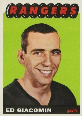 1965 Topps Ed Giacomin #21 Hockey Card
