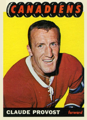1965 Topps Claude Provost #8 Hockey Card