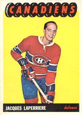 1965 Topps Jacques Laperriere #3 Hockey Card