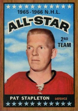 1966 Topps Pat Stapeton #129 Hockey Card