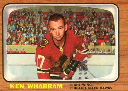 1966 Topps Ken Wharram #117 Hockey Card