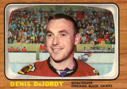 1966 Topps Denis DeJordy #115 Hockey Card