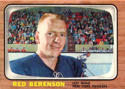 1966 Topps Red Berenson #92 Hockey Card