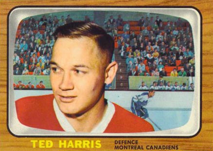 1966 Topps Ted Harris #69 Hockey Card