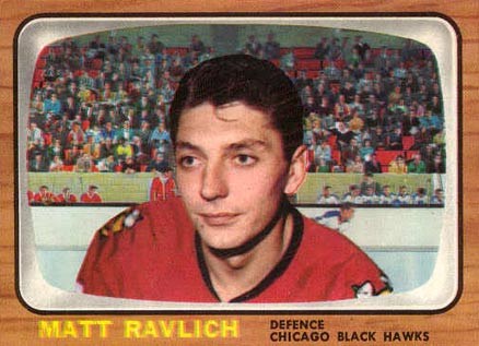 1966 Topps Matt Ravlich #58 Hockey Card