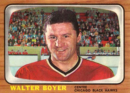 1966 Topps Walter Boyer #55 Hockey Card