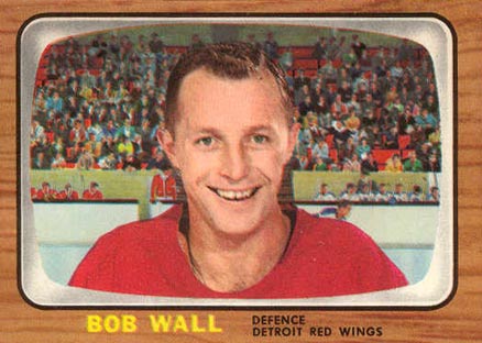 1966 Topps Bob Wall #49 Hockey Card