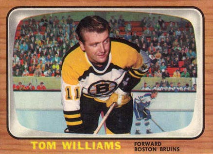 1966 Topps Tom Williams #38 Hockey Card