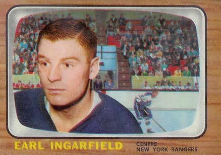 1966 Topps Earl Ingarfield #30 Hockey Card