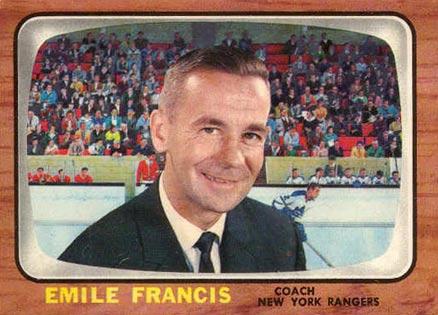 1966 Topps Emile Francis #21 Hockey Card