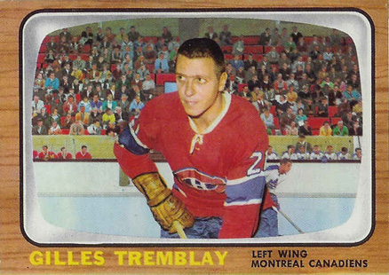 1966 Topps Gilles Tremblay #4 Hockey Card