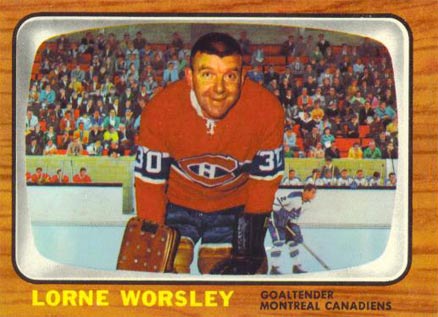 1966 Topps Lorne Worsley #2 Hockey Card