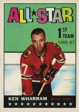 1967 Topps Ken Wharram #125 Hockey Card