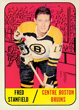 1967 Topps Fred Stanfield #36 Hockey Card