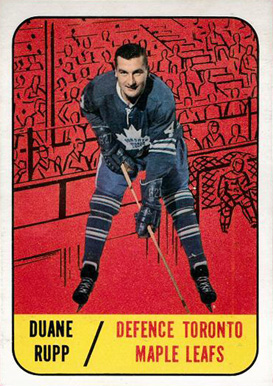 1967 Topps Duane Rupp #20 Hockey Card
