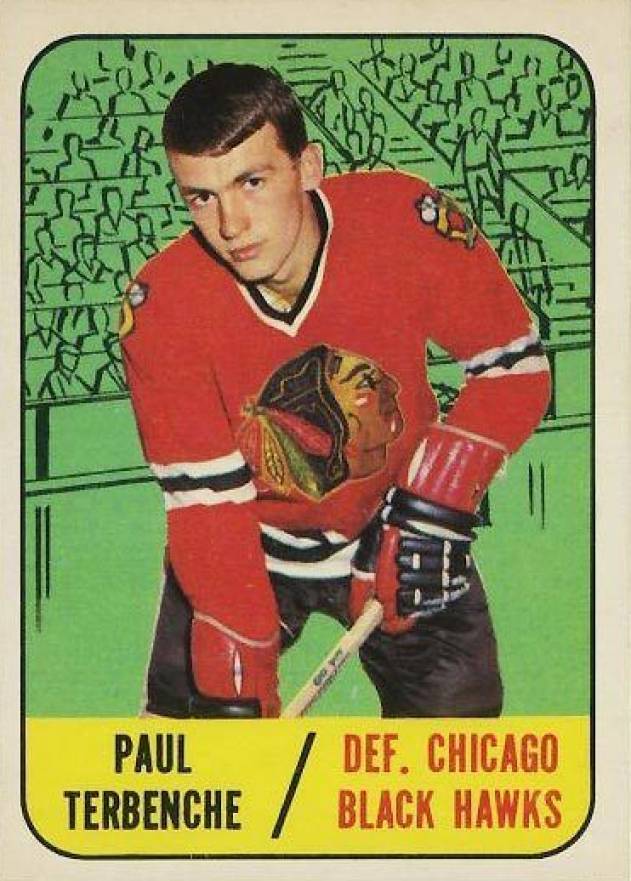 1967 Topps Paul Terbenche #58 Hockey Card